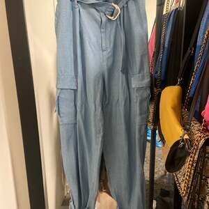 Zara baby blue Cargo Pants Trousers